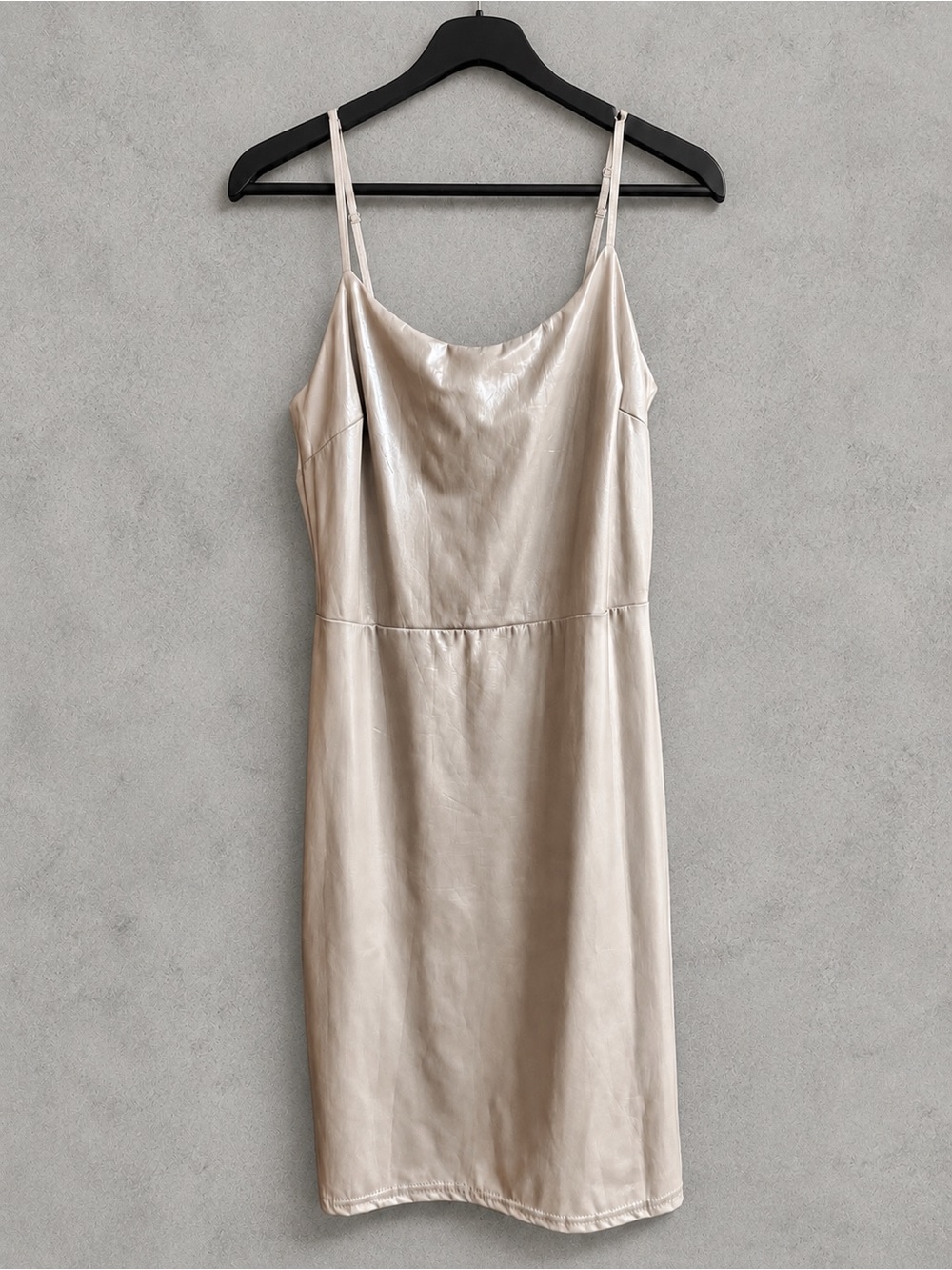 Missguided Cream Slip Mini Dress